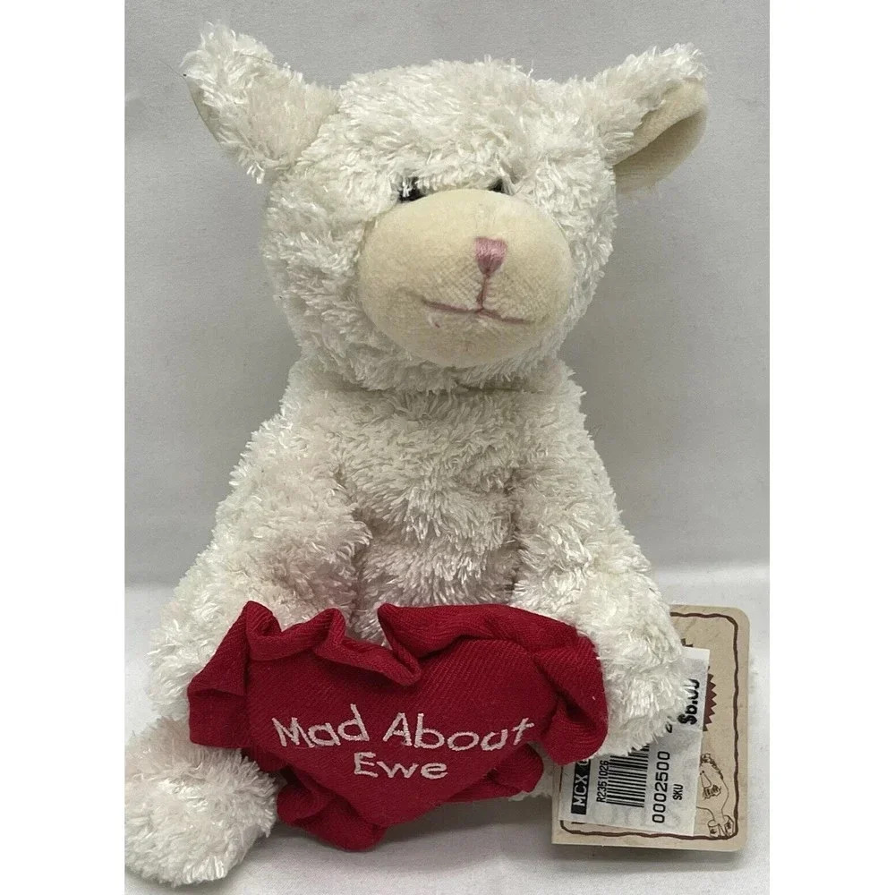Vintage Boyd's Luv Ewe Valentine Lamb Plush Mad About Ewe 6" Stuffed Animal Toy
